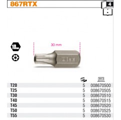 KOŃCÓWKA WKRĘTAKOWA TAMPER RESISTANT TORX30  BETA (867RTX/30)