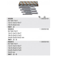 KOMPLET KLUCZY RUROWYCH DWUSTRONNYCH 6-22 MM 8 SZTUK  BETA (935/S8)