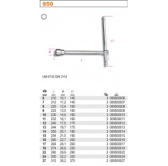 KLUCZ NASADOWY TYPU T 13 MM  BETA (950/13)