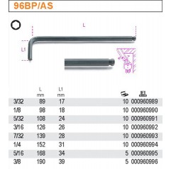 KLUCZ TRZPIENIOWY Z KULISTĄ KOŃCÓWKĄ 3/32"  BETA (96BP/AS/3/32)