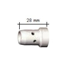 Rozdzielacz gazu (dyfuzor) długość 28 mm standardowy ABICOR BINZEL  (030.0145)