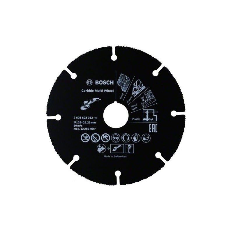 Tarcza tnąca prosta T41 125/1,0/22,23 mm z węglików spiekanych Multi Wheel Bosch (2608623013)