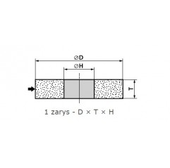 ŚCIERNICA T1-A 127 × 6 × 12,7 99A60S6B88 FORMULA "3" ANDRE (120092)