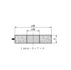 ŚCIERNICA T1-A 125 × 16 × 20 99A60K7VE01 ANDRE (510374)