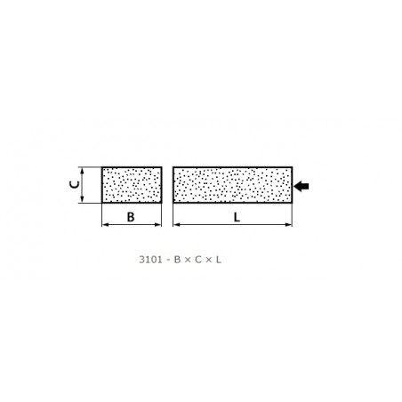 SEGMENT 3101 80 × 25 × 150 99A36K7VE01 ANDRE (540093)