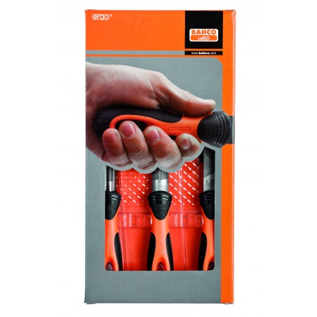 ZESTAW PILNIKÓW ERGO, 3 SZTUKI, 150 MM, NACIĘCIE 2 BAHCO (1-473-06-2-2)