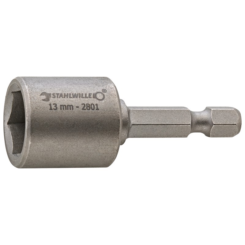 Nasadka 1/4" IMPACT 13 mm, z zewnętrznym 6-kątem z magnesem STAHLWILLE (28011013)