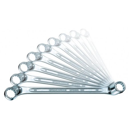 Zestaw kluczy oczkowych wygiętych 6-22 mm 8 sztuk STAHLWILLE (96410405)