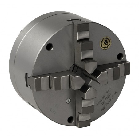 Uchwyt tokarski z mocowaniem ręcznym typ 3674-315 samocentrujący spiralny 4-szczękowy BISON BIAL (353674050000)