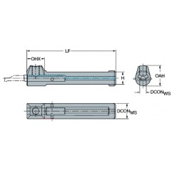 Adapter z chwytu cylindrycznego ze spłaszczeniem na złącze CXS-A20-06, CoroTurn® XS Sandvik (CXS-A20-06)