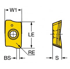 Płytka frezarska R390-11T310M-PH1025, CoroMill® 390 Sandvik (R390-11T310M-PH1025)