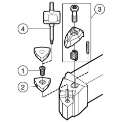 Narzędzie tokarskie z chwytem tradycyjnym DCLNR3225P16, T-Max® P Sandvik (DCLNR3225P16)