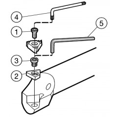 Wytaczak do toczenia gwintów R166.0KF-16-1625-11B, T-Max® U-Lock Sandvik (R166.0KF-16-1625-11B)