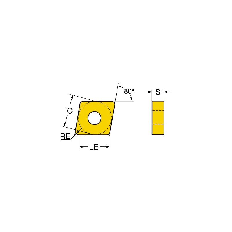 Płytka tokarska CNGA120416T01020650, T-Max® P Sandvik (CNGA120416T01020650)