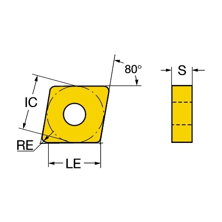 Płytka tokarska CNGA120416T01020650, T-Max® P Sandvik (CNGA120416T01020650)