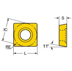 Płytka tokarska SPMR0903082025, T-Max® S Sandvik (SPMR0903082025)