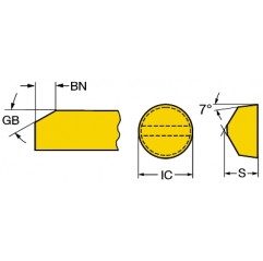 Płytka tokarska RCGX120700T01020670, T-Max® Sandvik (RCGX120700T01020670)