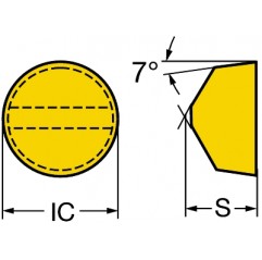 Płytka tokarska RCGX120700E670, T-Max® Sandvik (RCGX120700E670)