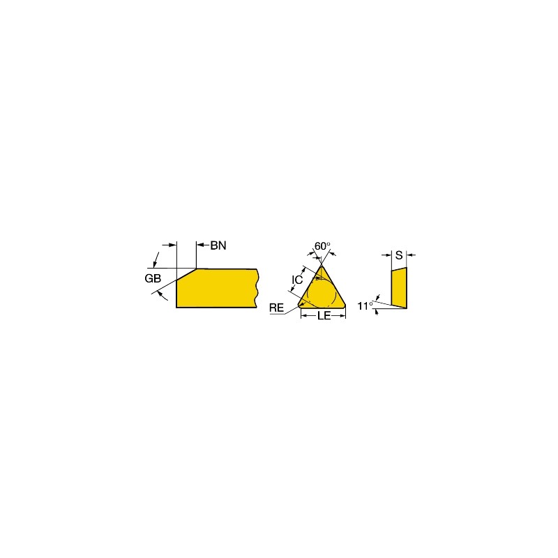 Płytka tokarska TPGN160308T01020650, T-Max® Sandvik (TPGN160308T01020650)