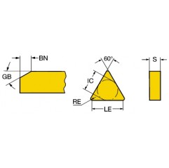 Płytka tokarska TNGN160408T01020670, T-Max® Sandvik (TNGN160408T01020670)