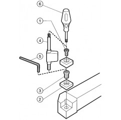 Oprawka z chwytem tradycyjnym do toczenia SRDCL3225P08-A, CoroTurn® 107 Sandvik (SRDCL3225P08-A)