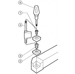 Oprawka z chwytem tradycyjnym do toczenia SVVBN1212F11, CoroTurn® 107 Sandvik (SVVBN1212F11)