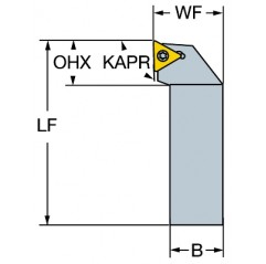 Oprawka z chwytem tradycyjnym do toczenia STGCR2525M16, CoroTurn® 107 Sandvik (STGCR2525M16)