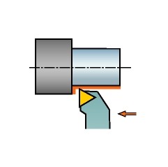 Oprawka z chwytem tradycyjnym do toczenia STGCR2525M16, CoroTurn® 107 Sandvik (STGCR2525M16)