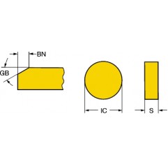 Płytka tokarska RNGN120700T01020670, T-Max® Sandvik (RNGN120700T01020670)