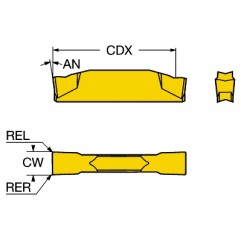 Płytka do przecinania N123F2-0250-0002-CM2135, CoroCut® 1-2 Sandvik (N123F2-0250-0002-CM2135)