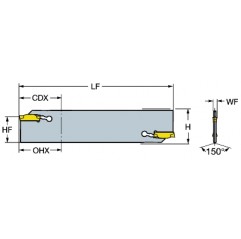 Głowica do przecinania N123H55-25A2, CoroCut® 1-2 Sandvik (N123H55-25A2)