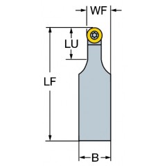 Oprawka z chwytem tradycyjnym do toczenia SRDCN2525M12-A, CoroTurn® 107 Sandvik (SRDCN2525M12-A)