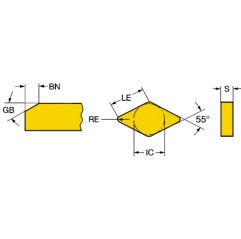 Płytka tokarska DNGN150708T01020650, T-Max® Sandvik (DNGN150708T01020650)