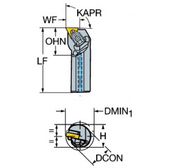 Wytaczak A25T-DTFNR16, T-Max® P Sandvik (A25T-DTFNR16)