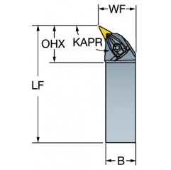 Narzędzie tokarskie z chwytem tradycyjnym DVPNL2525M16, T-Max® P Sandvik (DVPNL2525M16)