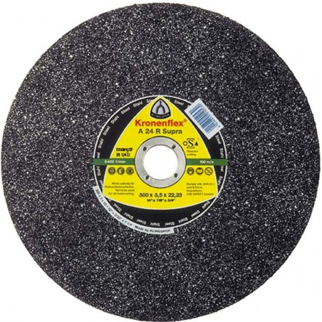 Tarcza prosta do cięcia na maszynach stacjonarnych T41 A24 R SUPRA 350x3,5x32 mm KLINGSPOR  (246687)