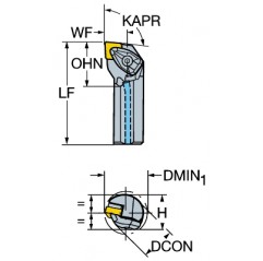 Wytaczak A32T-DCLNR12, T-Max® P Sandvik (A32T-DCLNR12)