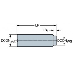 Adapter z chwytu cylindrycznego na złącze Coromant EH E16-A20-SS-070 Sandvik (E16-A20-SS-070)