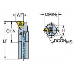 Wytaczak do gwintów 266RKF-32-22, CoroThread® 266 Sandvik (266RKF-32-22)