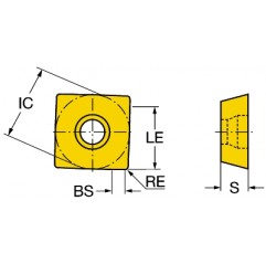 Płytka frezarska 490R-08T308M-MM1040, CoroMill® 490 Sandvik (490R-08T308M-MM1040)