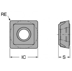 Płytka wiertarska 880-0303W06H-P-MS2044, CoroDrill® 880 Sandvik (880-0303W06H-P-MS2044)