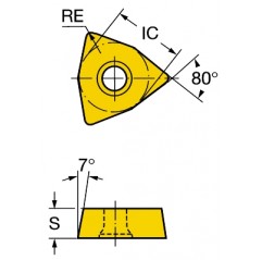 Płytka wiertarska WCMX030208R-53235, Coromant U Sandvik (WCMX030208R-53235)