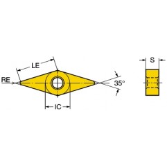 Płytka tokarska VNGA160404S015256050, T-Max® P Sandvik (VNGA160404S015256050)