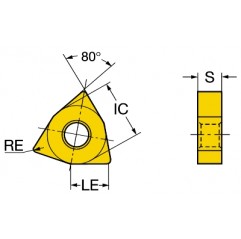 Płytka tokarska WNGA080404S01525WH6050, T-Max® P Sandvik (WNGA080404S01525WH6050)