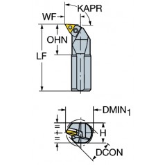 Wytaczak S25T-PTFNR16-W, T-Max® P Sandvik (S25T-PTFNR16-W)