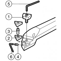 Wytaczak S25T-PTFNR16-W, T-Max® P Sandvik (S25T-PTFNR16-W)