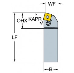 Narzędzie tokarskie z chwytem tradycyjnym PSBNL4040S19, T-Max® P Sandvik (PSBNL4040S19)