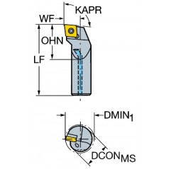 Wytaczak A20S-SCLCR09-R, CoroTurn® 107 Sandvik (A20S-SCLCR09-R)