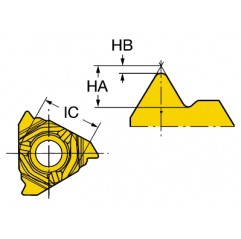 Płytka do toczenia gwintów 266RL-16MM01A150M1135, CoroThread® 266 Sandvik (266RL-16MM01A150M1135)