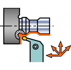 Oprawka z chwytem tradycyjnym do profilowania RX123J16-2525B-070, CoroCut® 1-2 Sandvik (RX123J16-2525B-070)